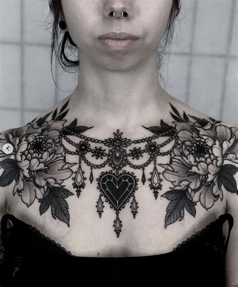 women's chest tattoo ideas